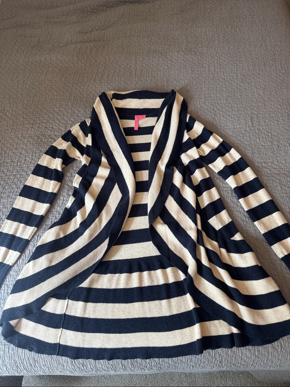 Charlotte Tarantola Striped Throw On Sweater